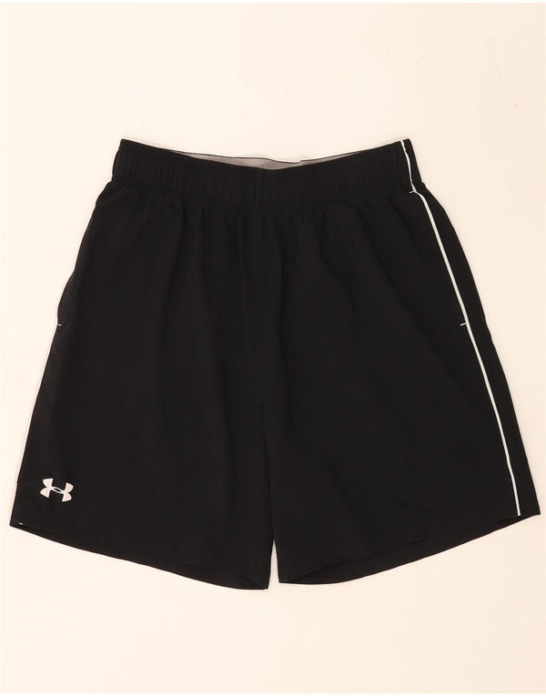 Under Armour Mens Graphic Sport Shorts Large Black Colourblock Polyester