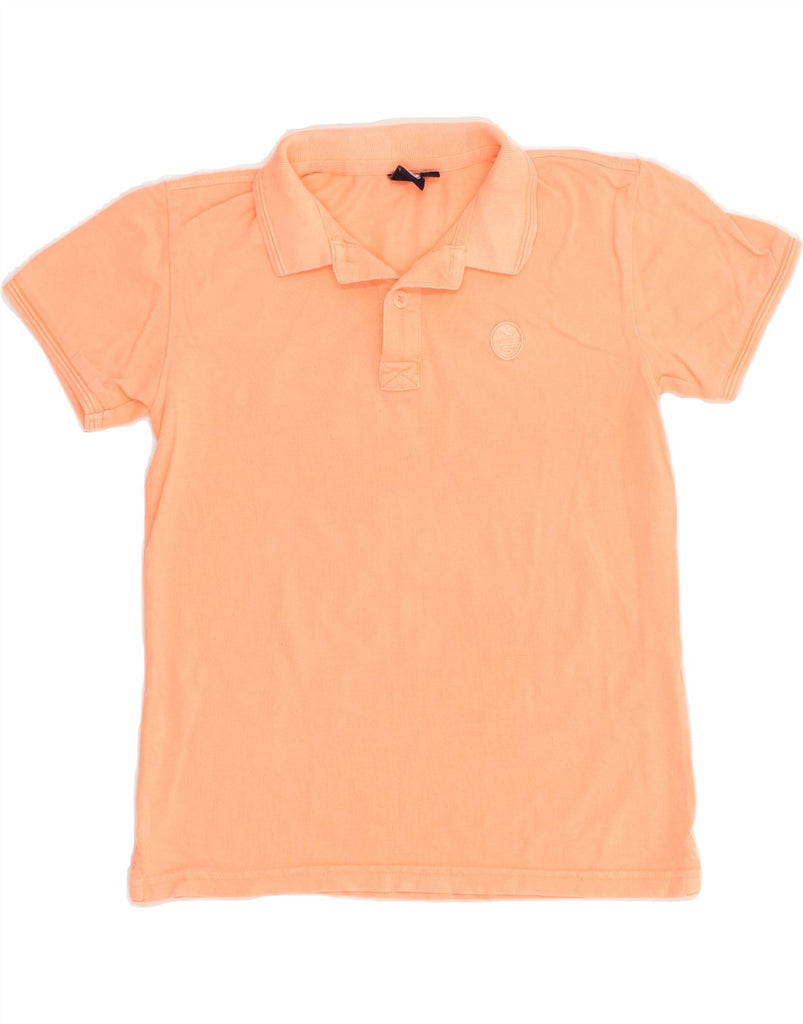 NORTH SAILS Girls Polo Shirt 9-10 Years Orange Cotton | Vintage North Sails | Thrift | Second-Hand North Sails | Used Clothing | Messina Hembry 