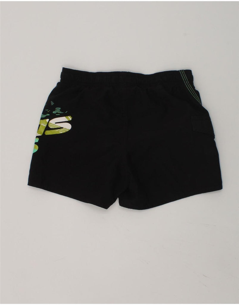 ADIDAS Boys Graphic Sport Shorts 5-6 Years Black Polyester | Vintage Adidas | Thrift | Second-Hand Adidas | Used Clothing | Messina Hembry 