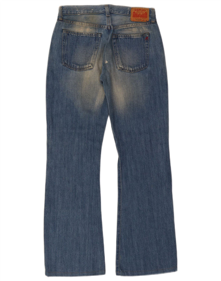 Replay Womens Bootcut Jeans W26 L30 Blue