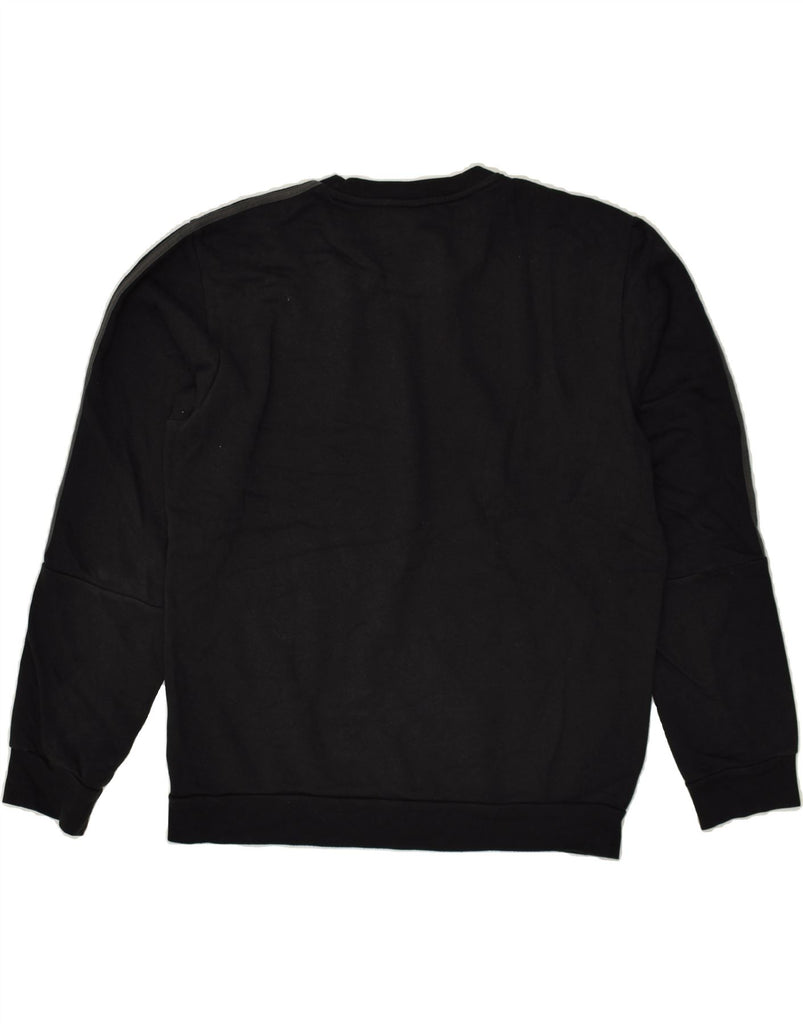 ADIDAS Mens Sweatshirt Jumper Large Black Cotton | Vintage Adidas | Thrift | Second-Hand Adidas | Used Clothing | Messina Hembry 