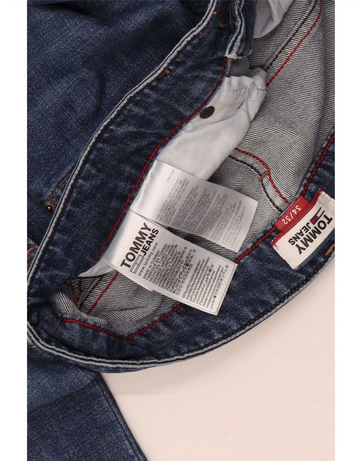 Tommy Hilfiger Mens Straight Jeans W34 L32 Blue Cotton