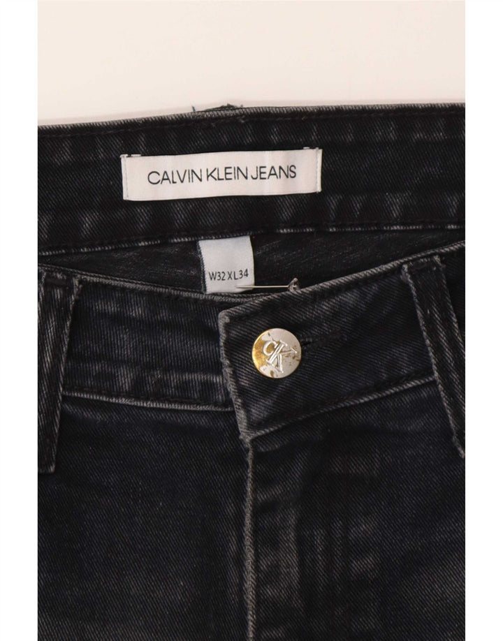 Calvin Klein Mens Straight Jeans W32 L26 Navy Blue