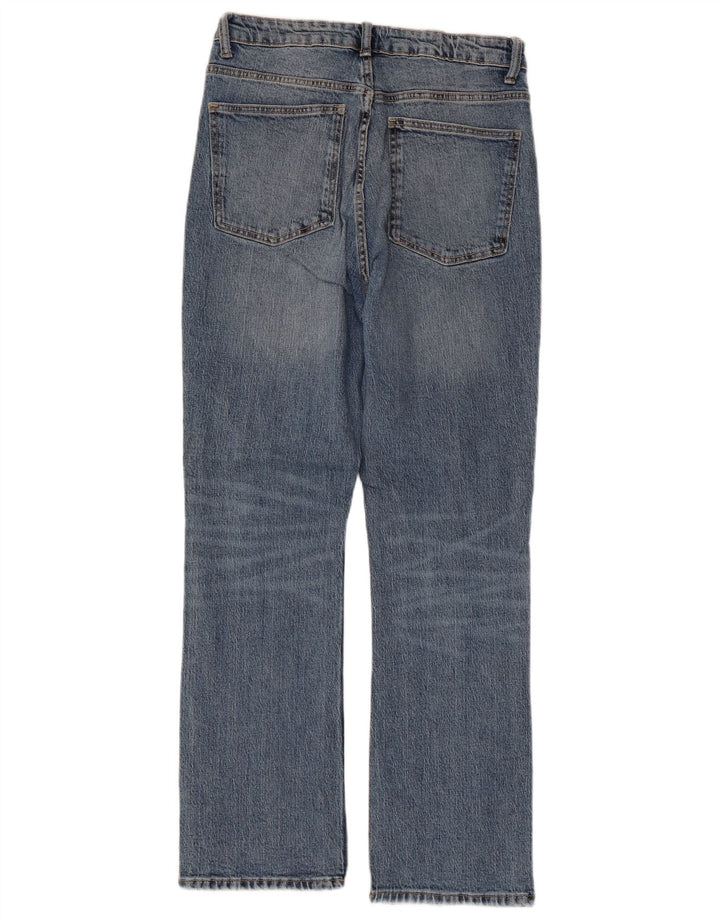 ZARA Womens High Waist Straight Jeans EU 40 Medium W30 L29 Blue