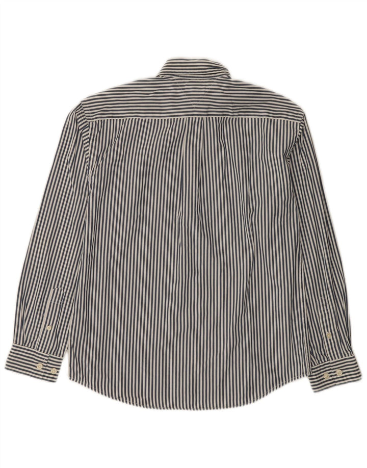 Tommy Hilfiger Boys Shirt 11-12 Years Medium  Blue Striped Cotton