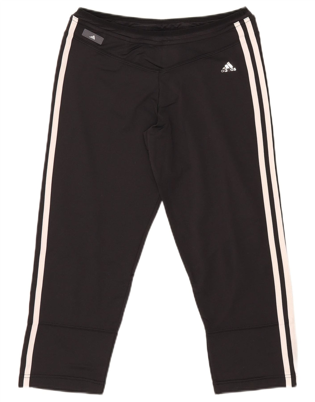 ADIDAS Womens Clima 365 Capri Tracksuit Trousers UK 16 Large Black Nylon