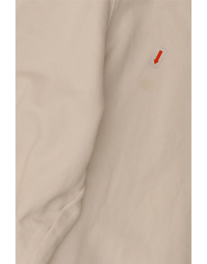 LACOSTE Mens Sweatshirt Jumper Size 6 XL White Cotton