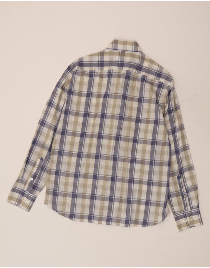 Marks & Spencer Mens Blue Harbour Shirt Medium Multicoloured Check Cotton