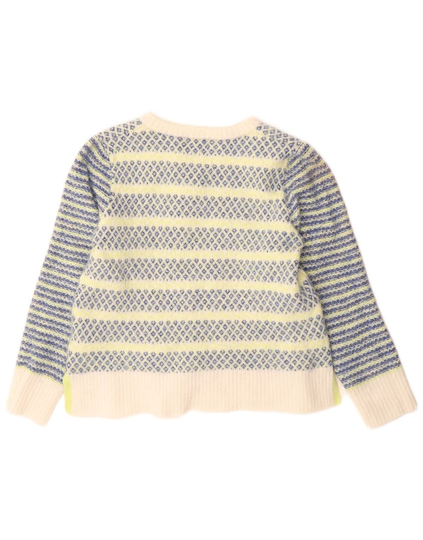 White Stuff Womens V-Neck Jumper Sweater UK 12 Medium Multicoloured