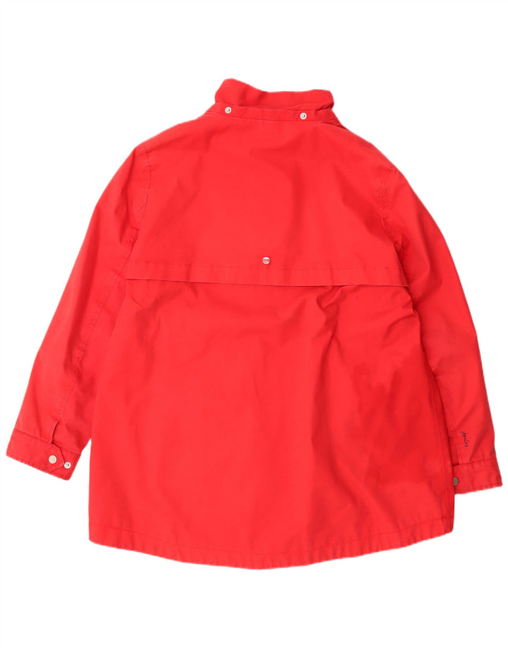 Joules Womens Oversized Waterproof Jacket UK 16 Large Red Polyester