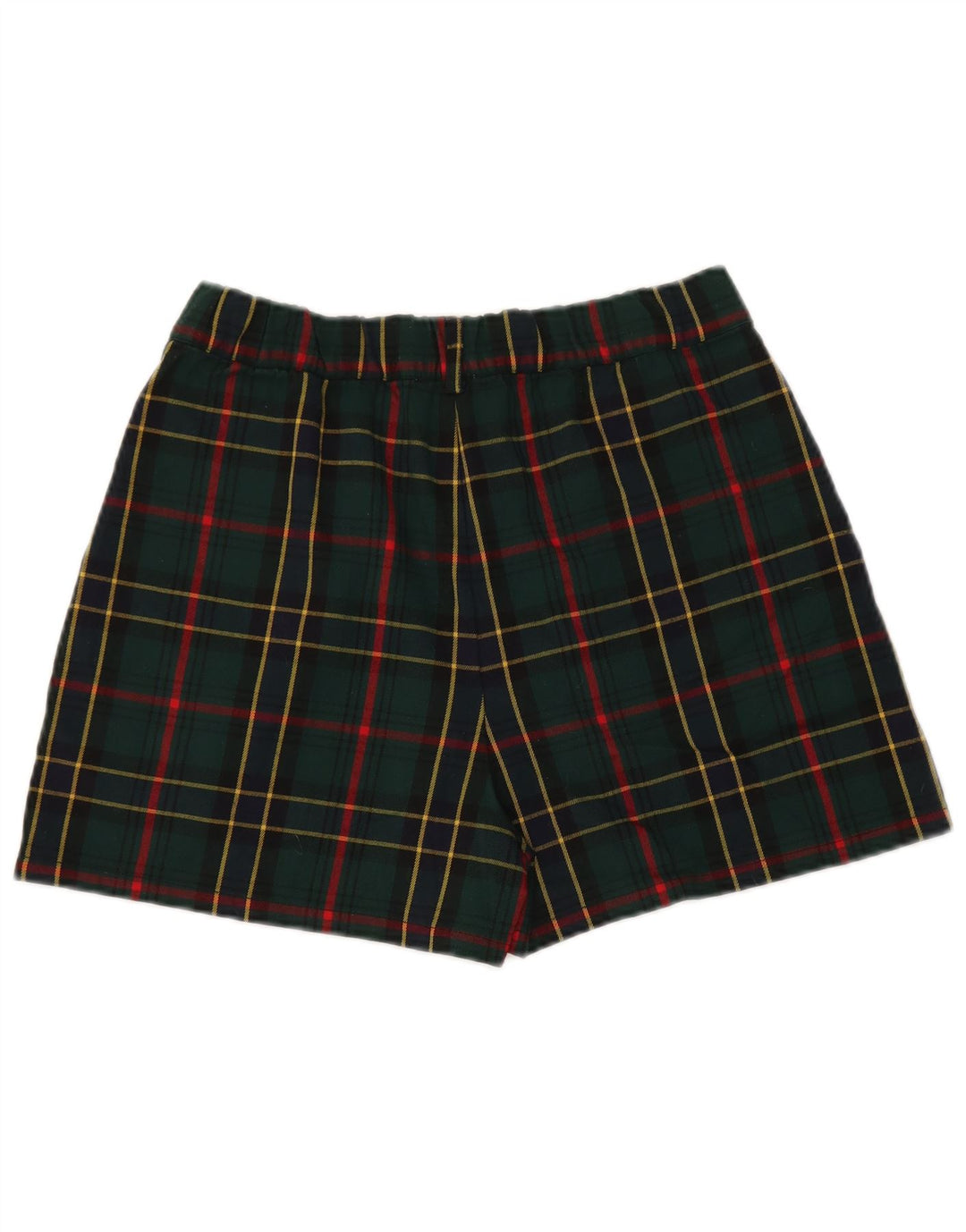 Nice & Chic Womens Chino Shorts Large W32  Green Check Polyester