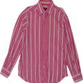 MASSIMO DUTTI Mens Shirt XL Pink Striped Cotton Vintage Massimo Dutti and Second-Hand Massimo Dutti from Messina Hembry 