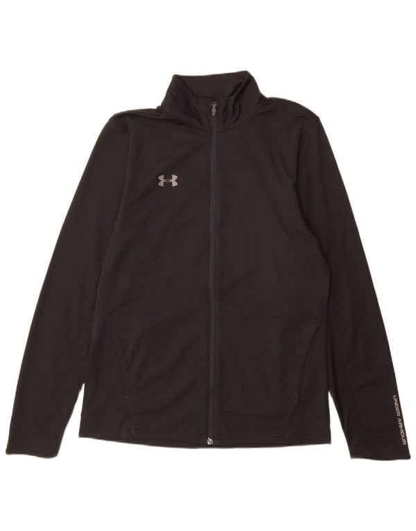 Under Armour Mens Tracksuit Top Jacket Medium Black Polyester
