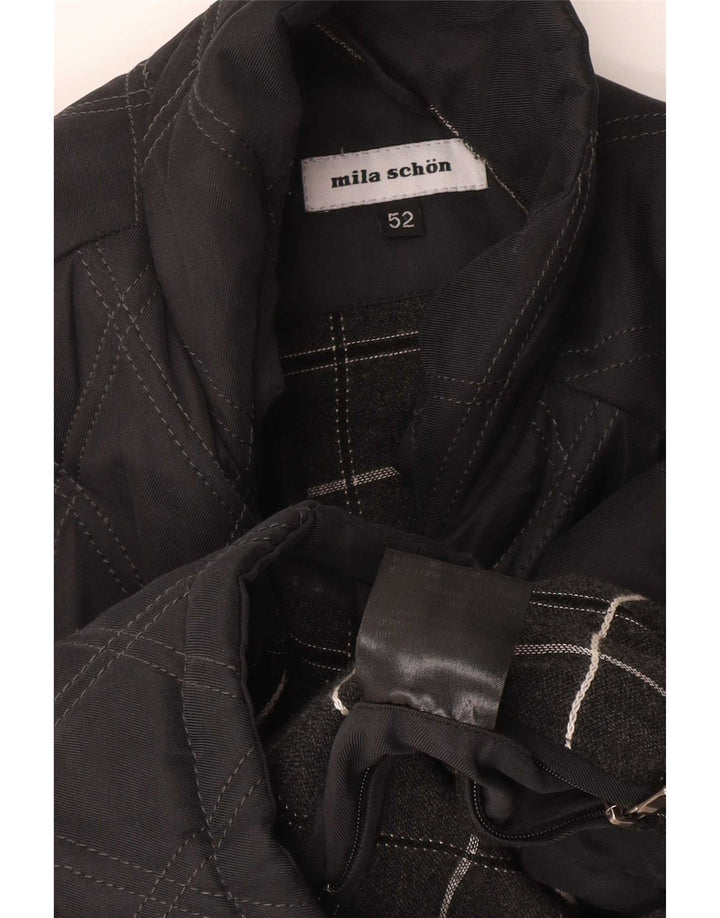 Mila Schon Womens Padded Gilet EU 52 4XL Black Polyester