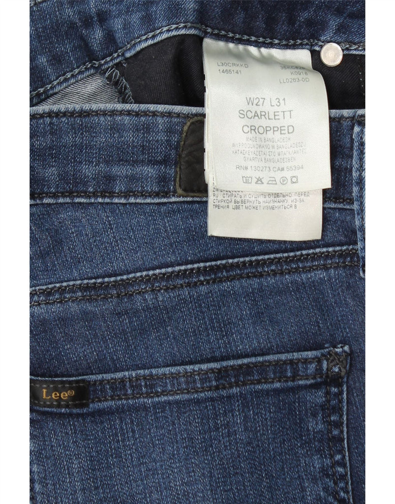 LEE Womens Scarlett Skinny Cropped Jeans W27 L24 Blue Cotton Vintage Lee and Second-Hand Lee from Messina Hembry 