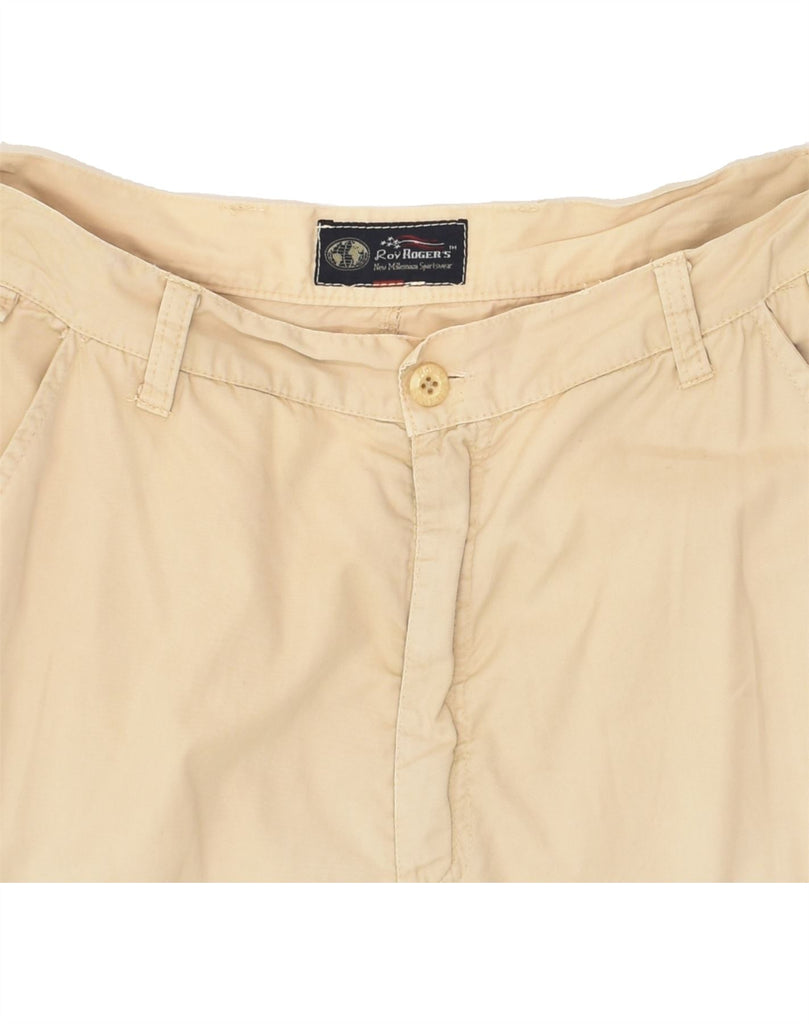 ROY ROGERS Mens Straight Cargo Trousers W34 L29 Beige Cotton | Vintage Roy Rogers | Thrift | Second-Hand Roy Rogers | Used Clothing | Messina Hembry 