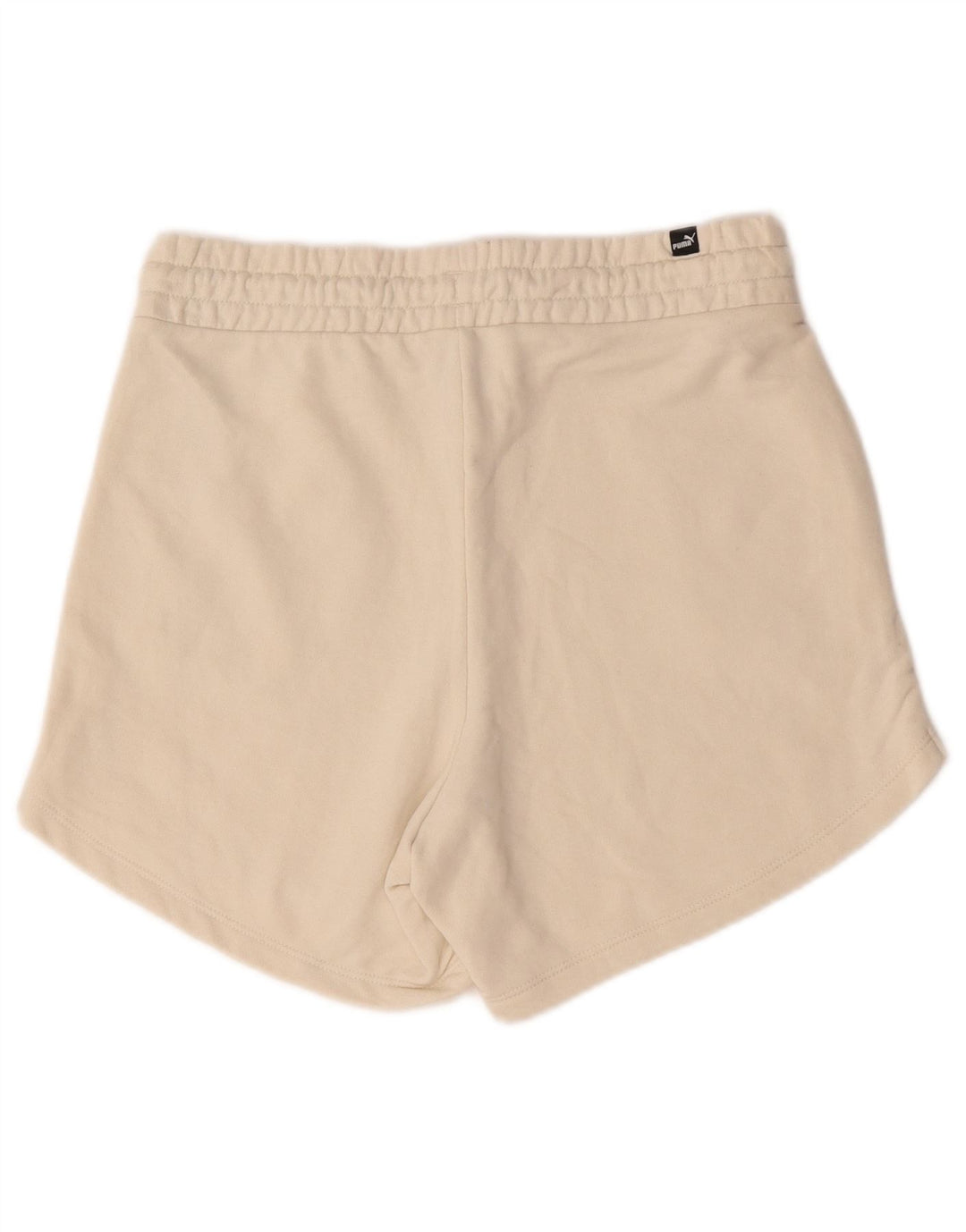 Puma Womens Sport Shorts UK 14 Medium Beige Cotton