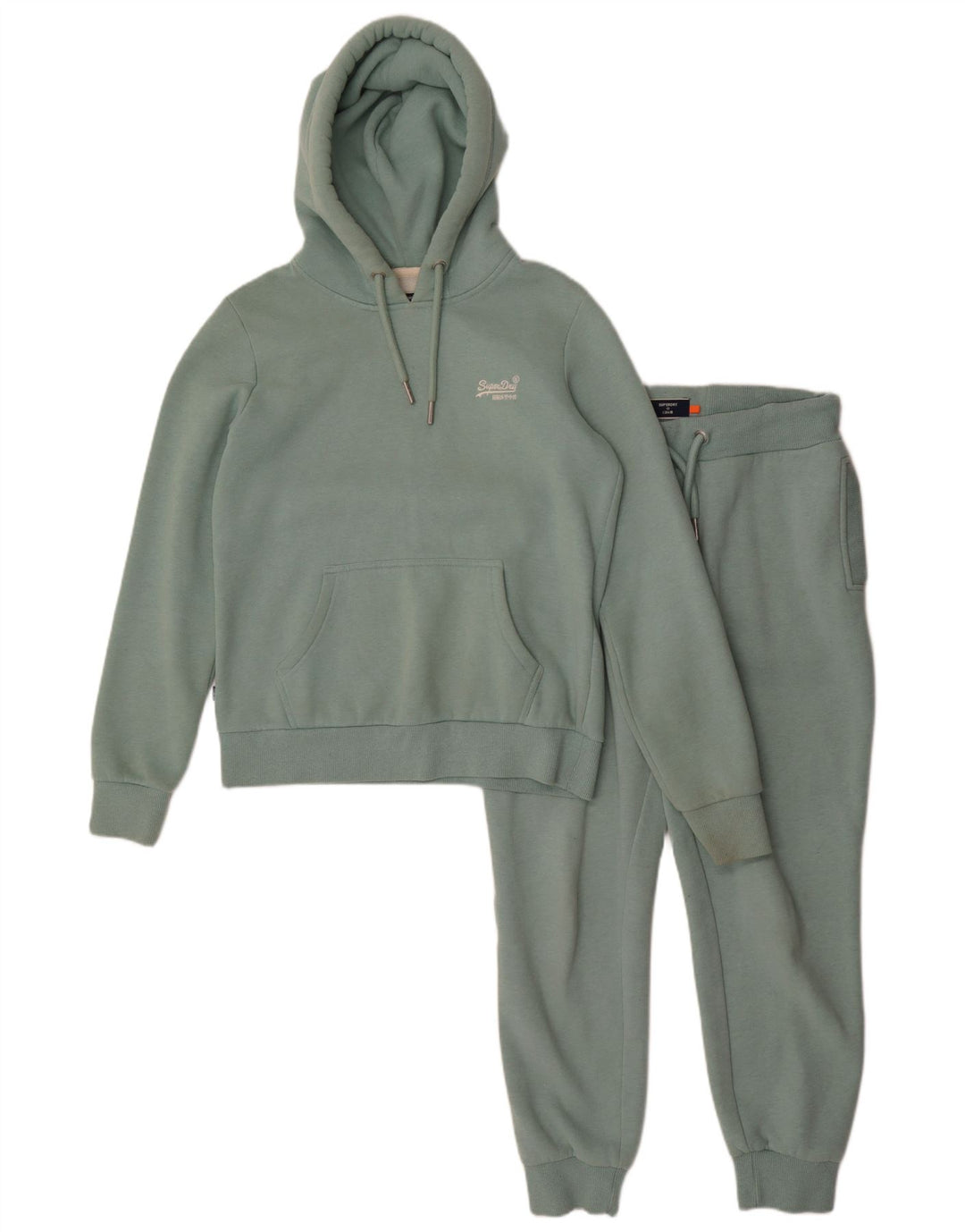 Superdry Womens Oversized Full Tracksuit UK 10 Small Green Cotton