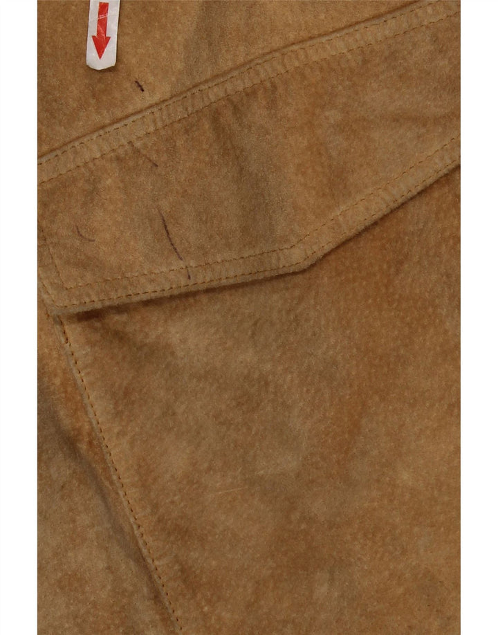 Conbipel Mens Suede Jacket IT 56 2XL Beige Leather