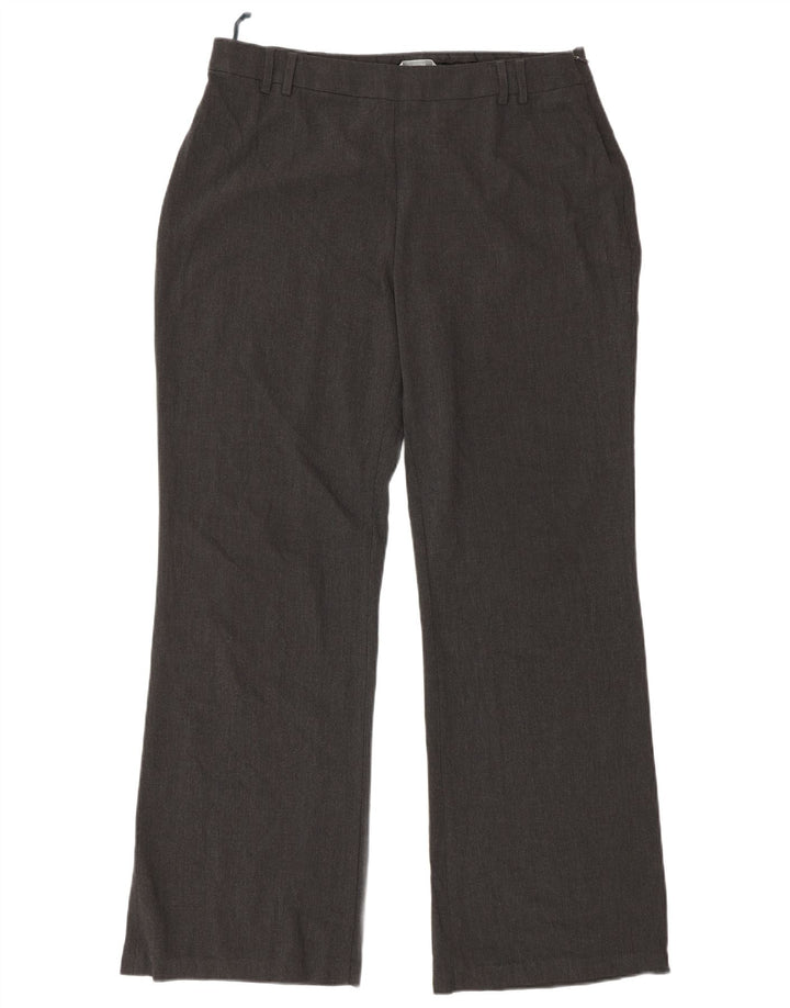Marks & Spencer Womens Bootcut Casual Trousers UK 16 Large W34 L30 Grey