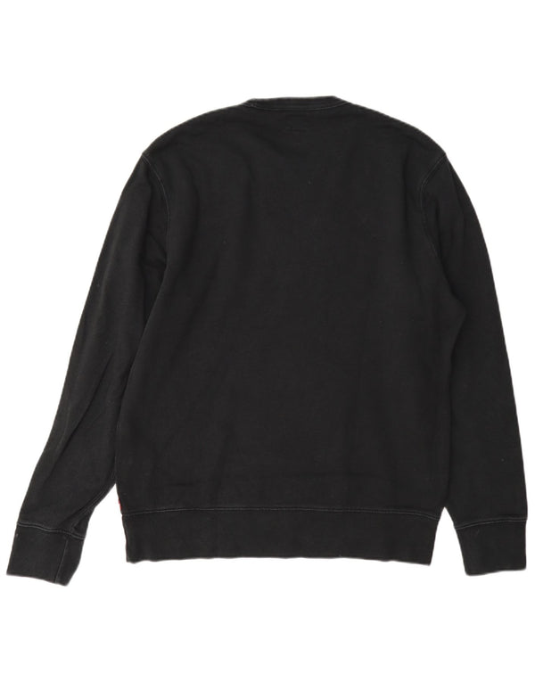 Levi's Womens Graphic Sweatshirt Jumper UK 10 Small Grey Cotton