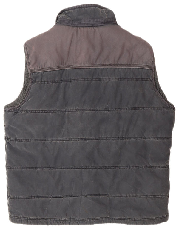 Fat Face Mens Padded Gilet UK 42 XL Navy Blue Polyester