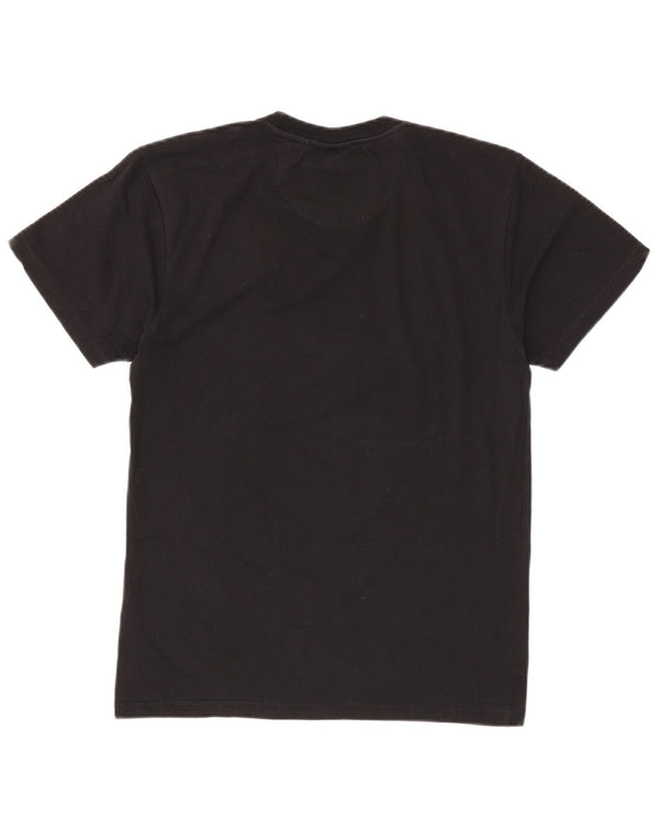 Fila Mens T-Shirt Top Medium Black Cotton