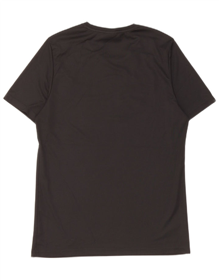 Reebok Mens Graphic T-Shirt Top Medium Black Polyester