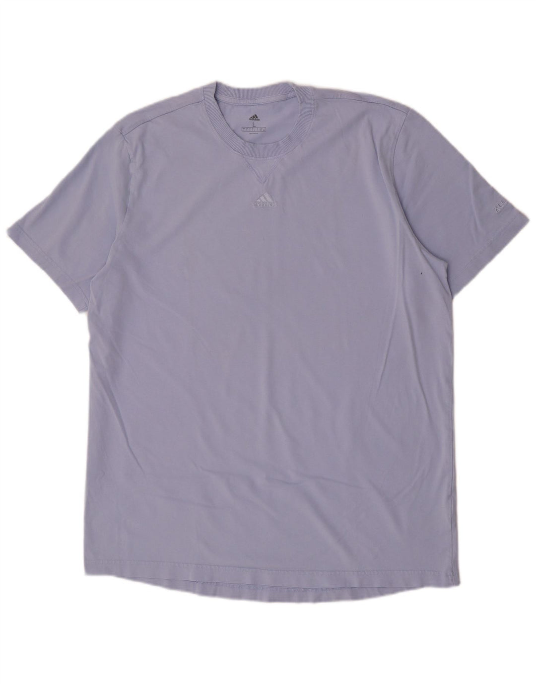 Adidas Mens T-Shirt Top Large Purple Cotton