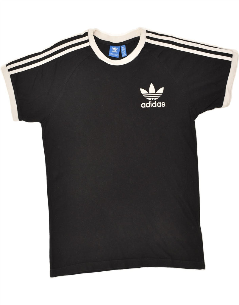 ADIDAS Mens Graphic T-Shirt Top Medium Black Cotton | Vintage Adidas | Thrift | Second-Hand Adidas | Used Clothing | Messina Hembry 