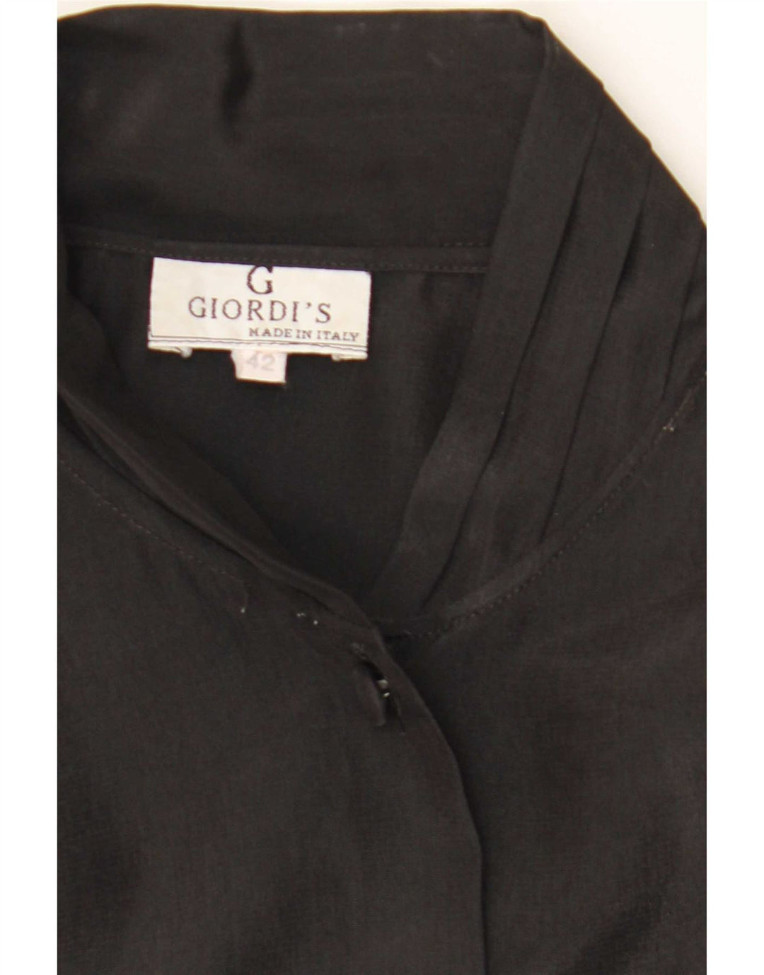 Giordi's Womens Shirt Blouse IT 42 Medium Black