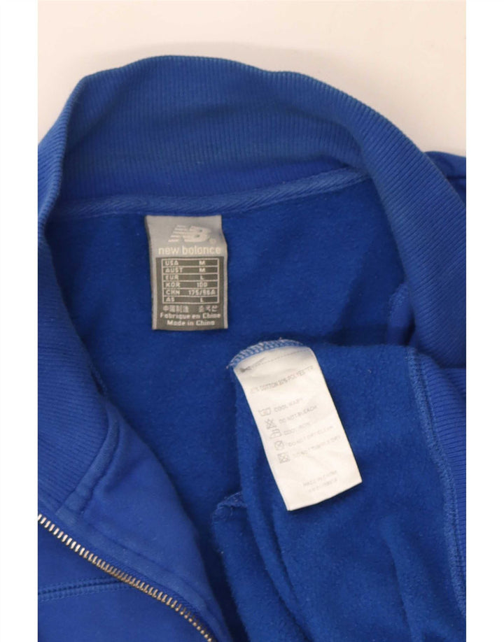 New Balance Mens Tracksuit Top Jacket Medium Blue Cotton
