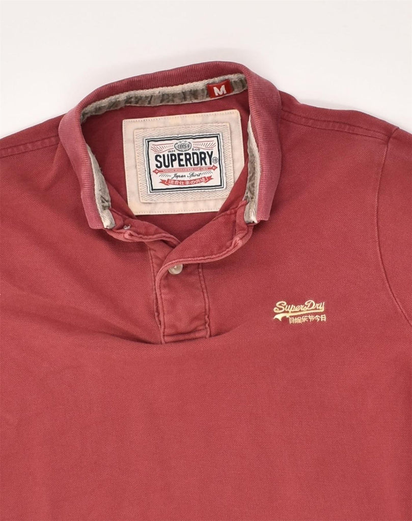 SUPERDRY Mens Polo Shirt Medium Maroon Cotton | Vintage Superdry | Thrift | Second-Hand Superdry | Used Clothing | Messina Hembry 