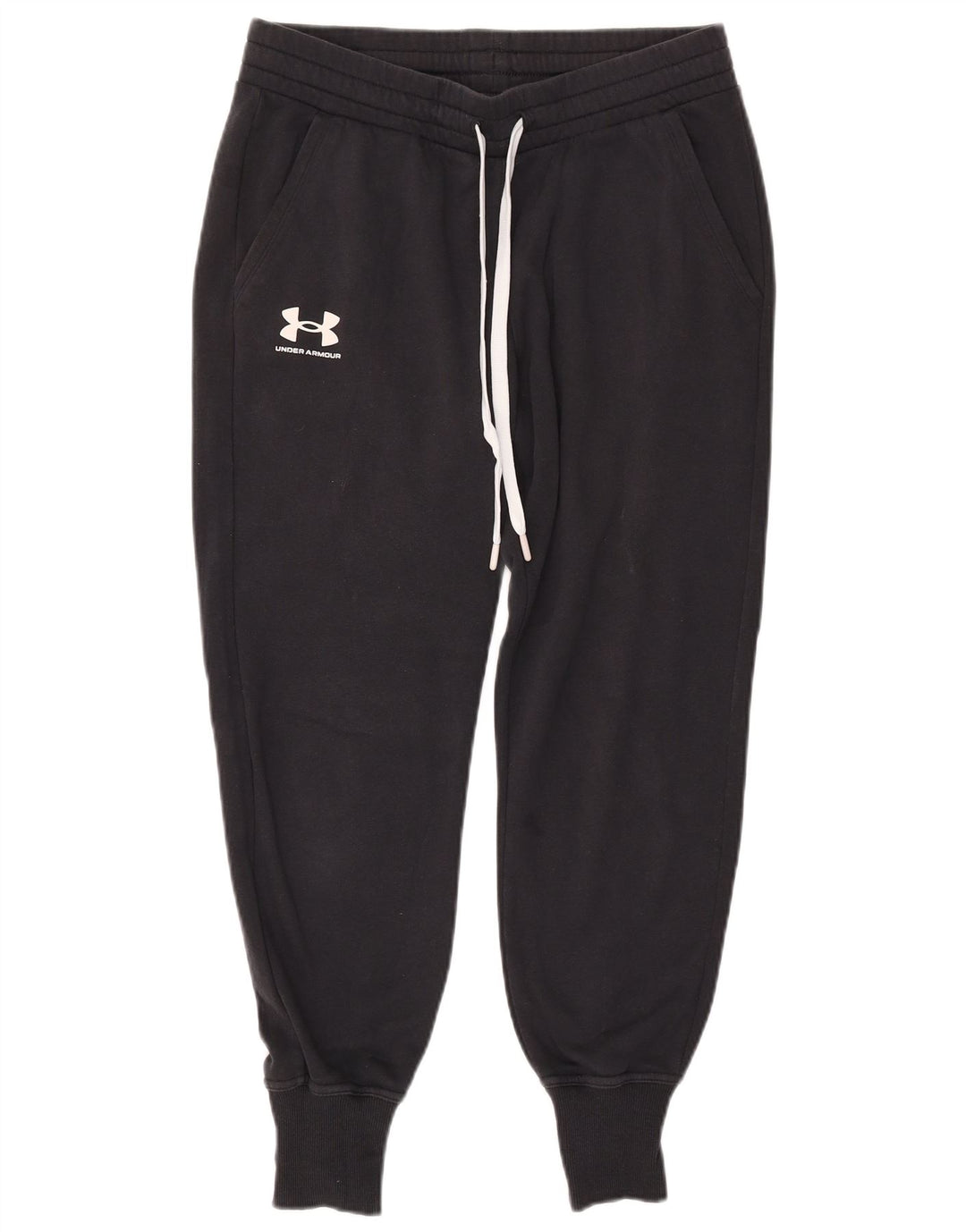 UNDER ARMOUR Womens Tracksuit Trousers Joggers Medium  Navy Blue Cotton