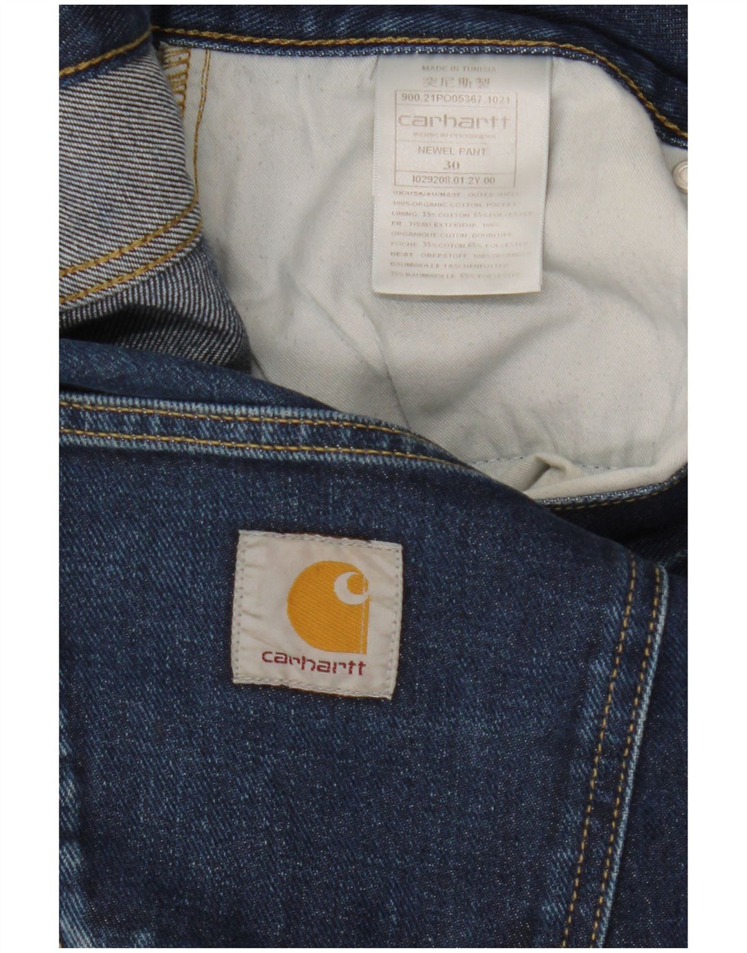 Carhartt Mens Slim Jeans  W30 L29 Navy Blue Cotton