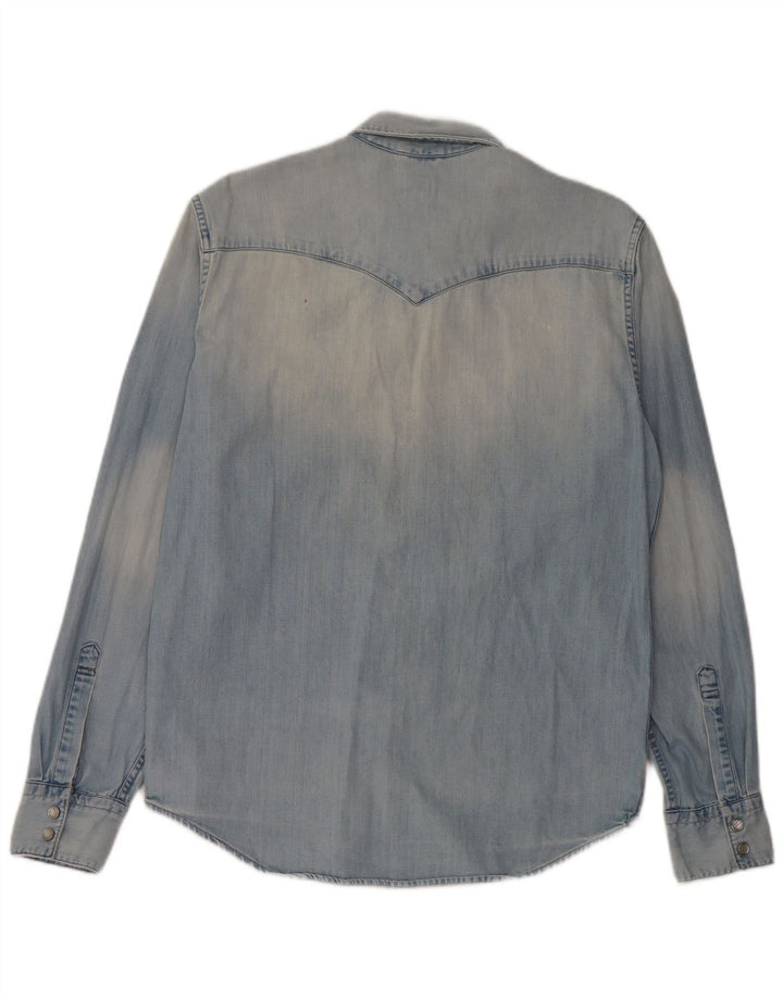 Levi's Mens Denim Shirt Medium Blue Cotton