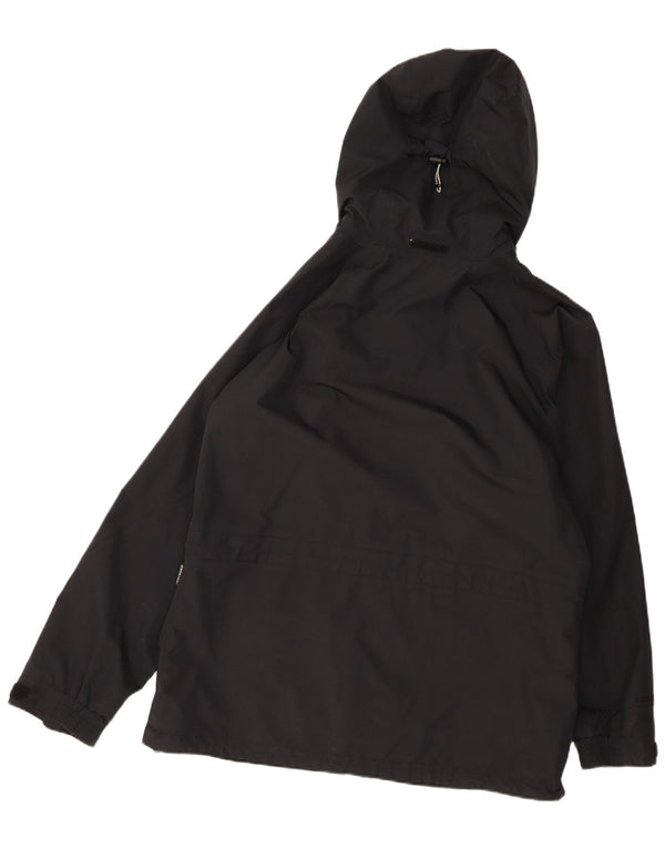 Berghaus Womens Hooded Oversized Rain Jacket UK 16 Large Black Polyester