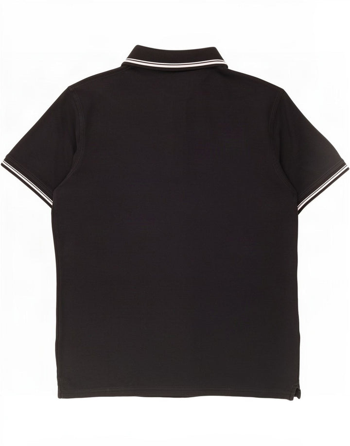 Reebok Mens Polo Shirt Medium Black Cotton