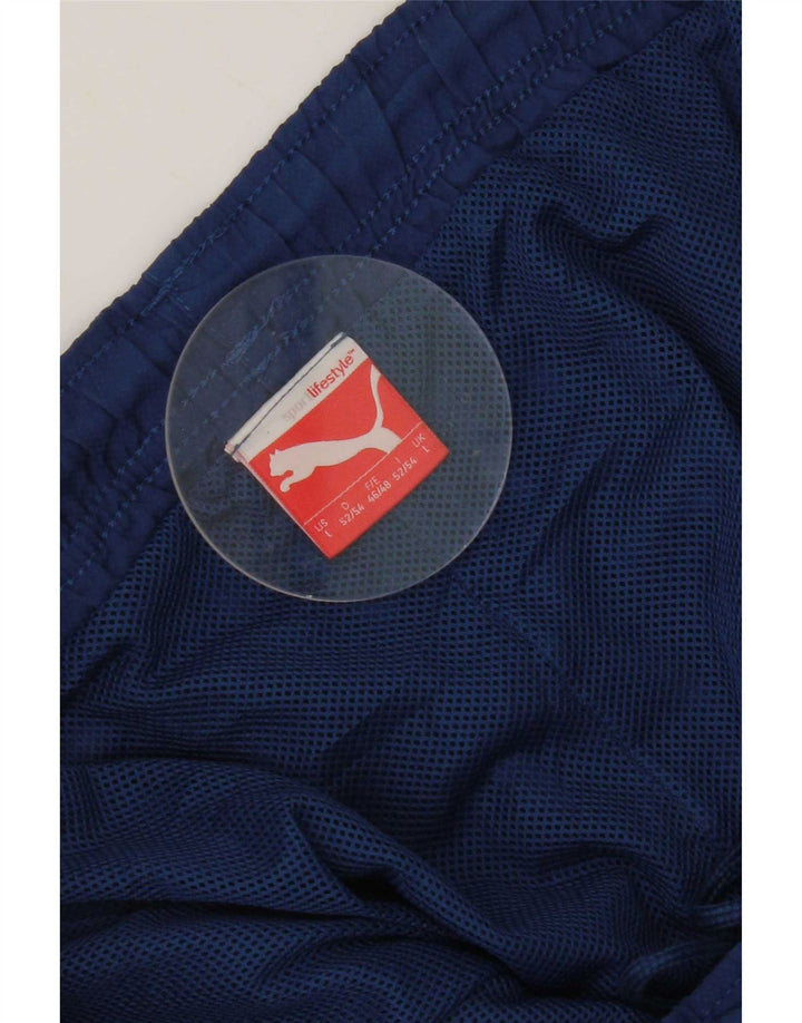 Puma Mens Tracksuit Trousers Joggers Large Blue