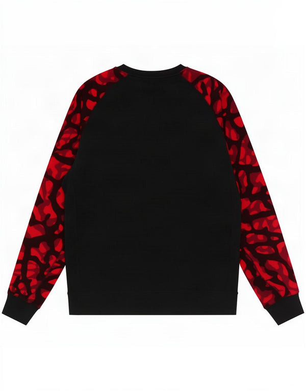Jordan Mens Sweatshirt Jumper Medium Black Camouflage Cotton
