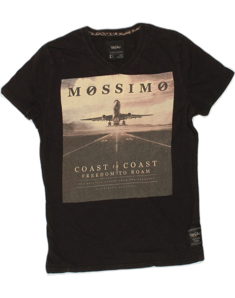 MOSSIMO Mens Graphic T-Shirt Top Small Black Cotton | Vintage Mossimo | Thrift | Second-Hand Mossimo | Used Clothing | Messina Hembry 