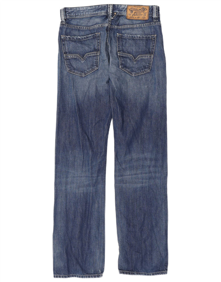 Diesel Mens Larkee Straight Jeans W30 L32 Blue Cotton