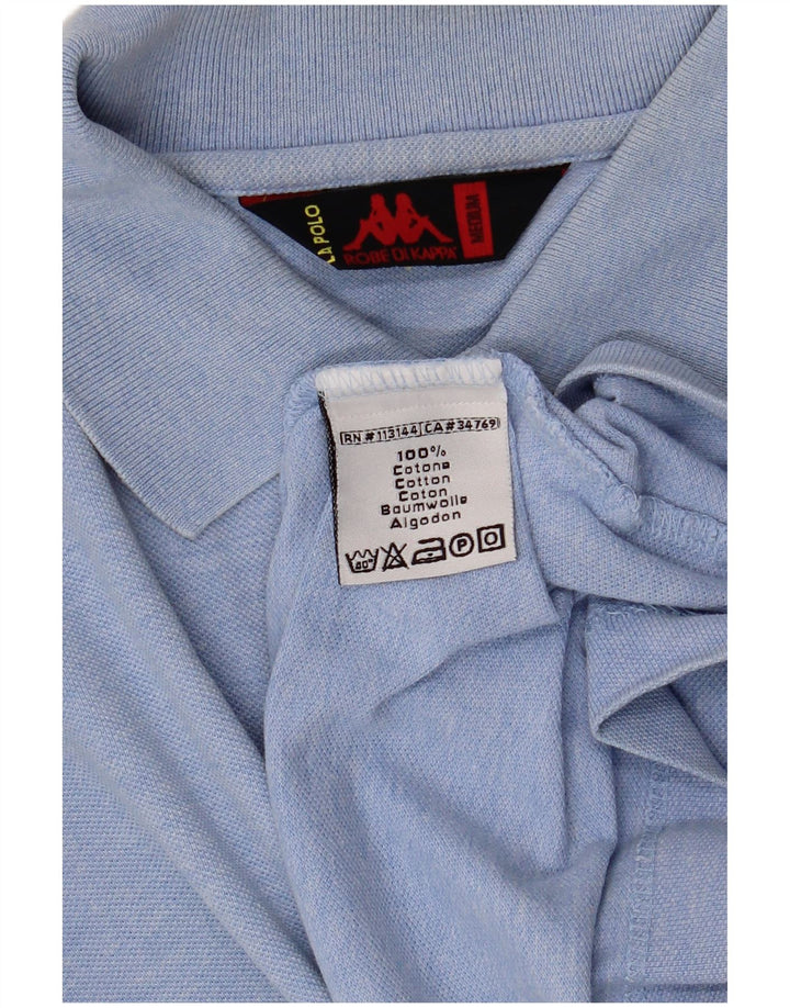 Kappa Mens Polo Shirt Medium Blue Cotton
