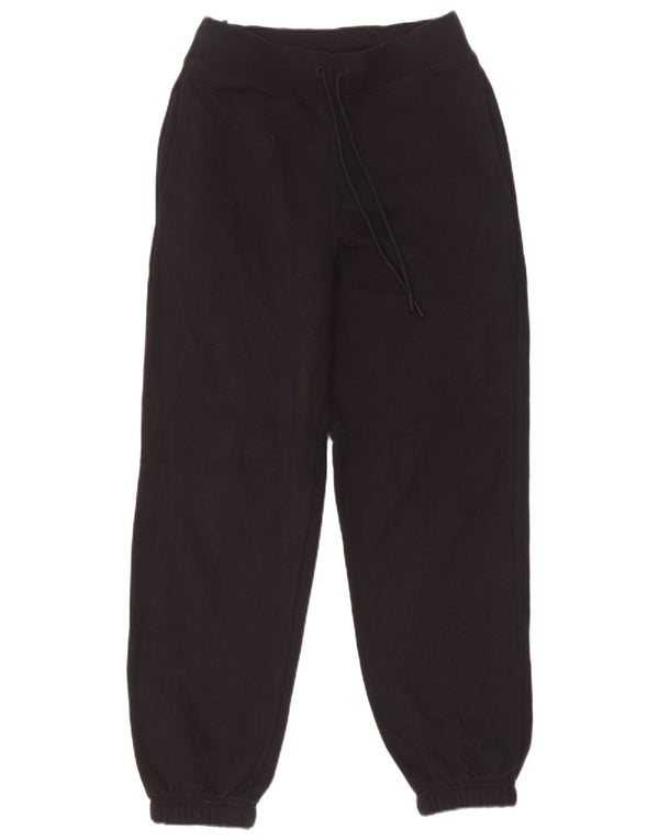 Marks & Spencer Womens Tracksuit Trousers Joggers UK 8 Small Black Cotton