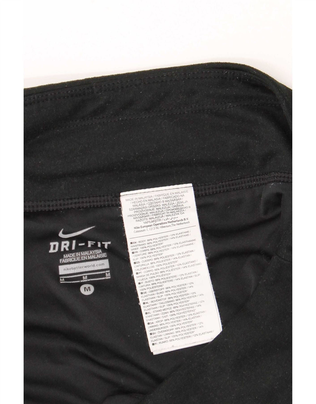 Nike Womens Dri Fit Sport Shorts UK 14 Medium Black Polyester