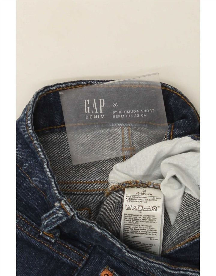 Gap Womens Denim Bermuda Shorts W28 Medium Blue Cotton