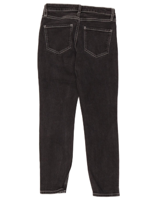 TOPSHOP Womens Baxter Crop Slim Jeans W26 L25 Black