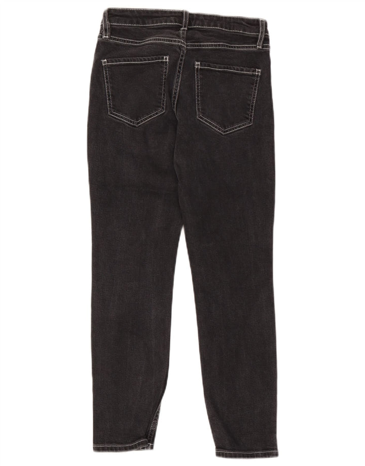TOPSHOP Womens Baxter Crop Slim Jeans W26 L25 Black