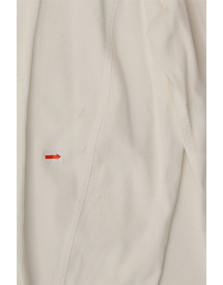 ARMANI JEANS Womens Shirt UK 14 Medium White Cotton Vintage Armani Jeans and Second-Hand Armani Jeans from Messina Hembry 