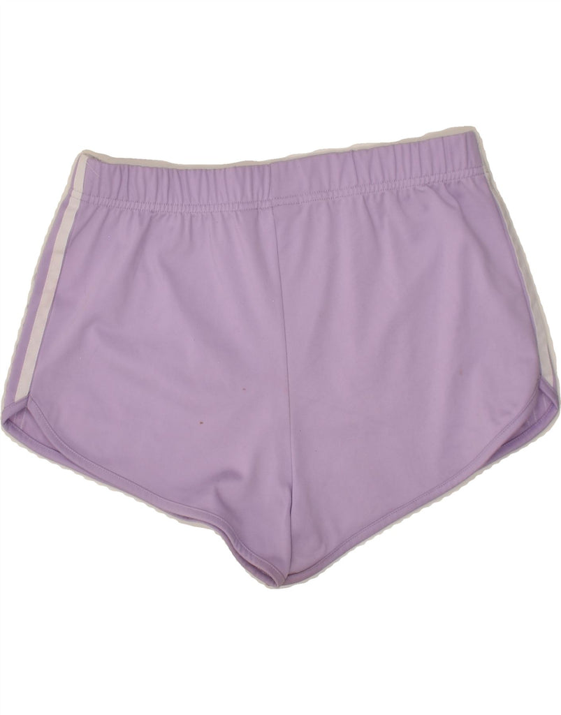 ADIDAS Womens Sport Shorts UK 8 Small Purple Polyester | Vintage Adidas | Thrift | Second-Hand Adidas | Used Clothing | Messina Hembry 